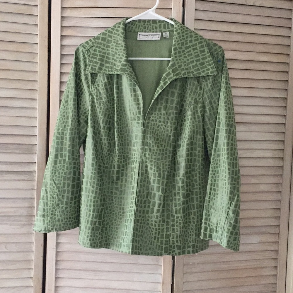 Lightweight green jacket by George Simonton
